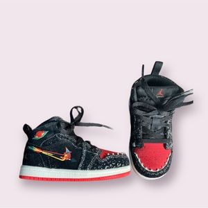 Air Jordan 1 Mid SE Baby Toddler Black (7C)